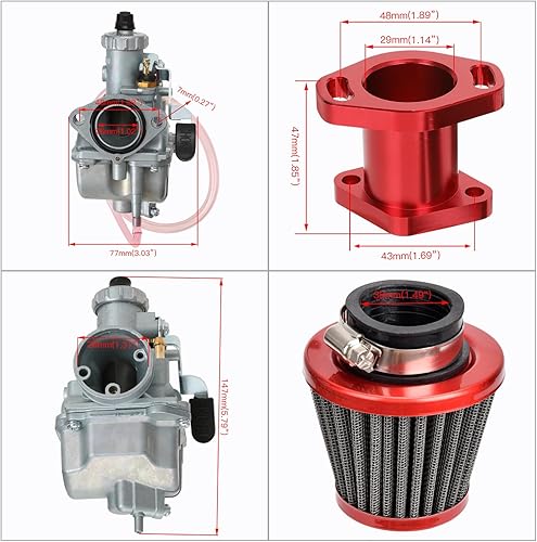 Miniatura 22 de FVRITO Carburador VM22 de 1.024 in para Predator 212 cc 196cc Coleman CT200U CT200U-EX BT200X KT196 Mini Bike Go Kart Baja Warrior MB200 6.5hp GX160