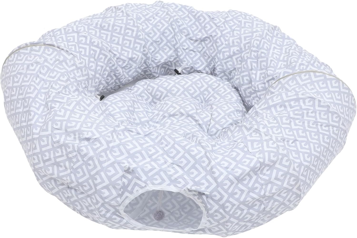 Cat Tunnel Bed Washable Cushion Interactive Cat Passage Toy for Kittens and Pets and Versatile