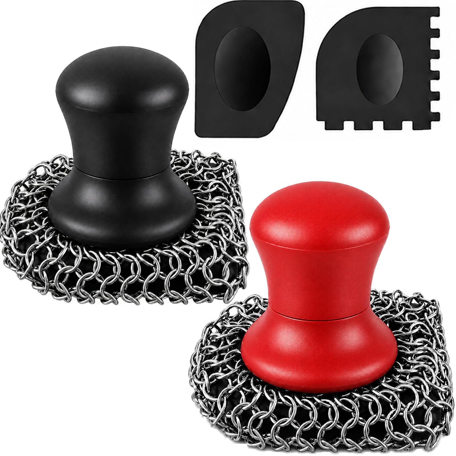 Cast Iron Scrubber and Scraper | 316 Chainmail Scrubber for Cast Iron Pan