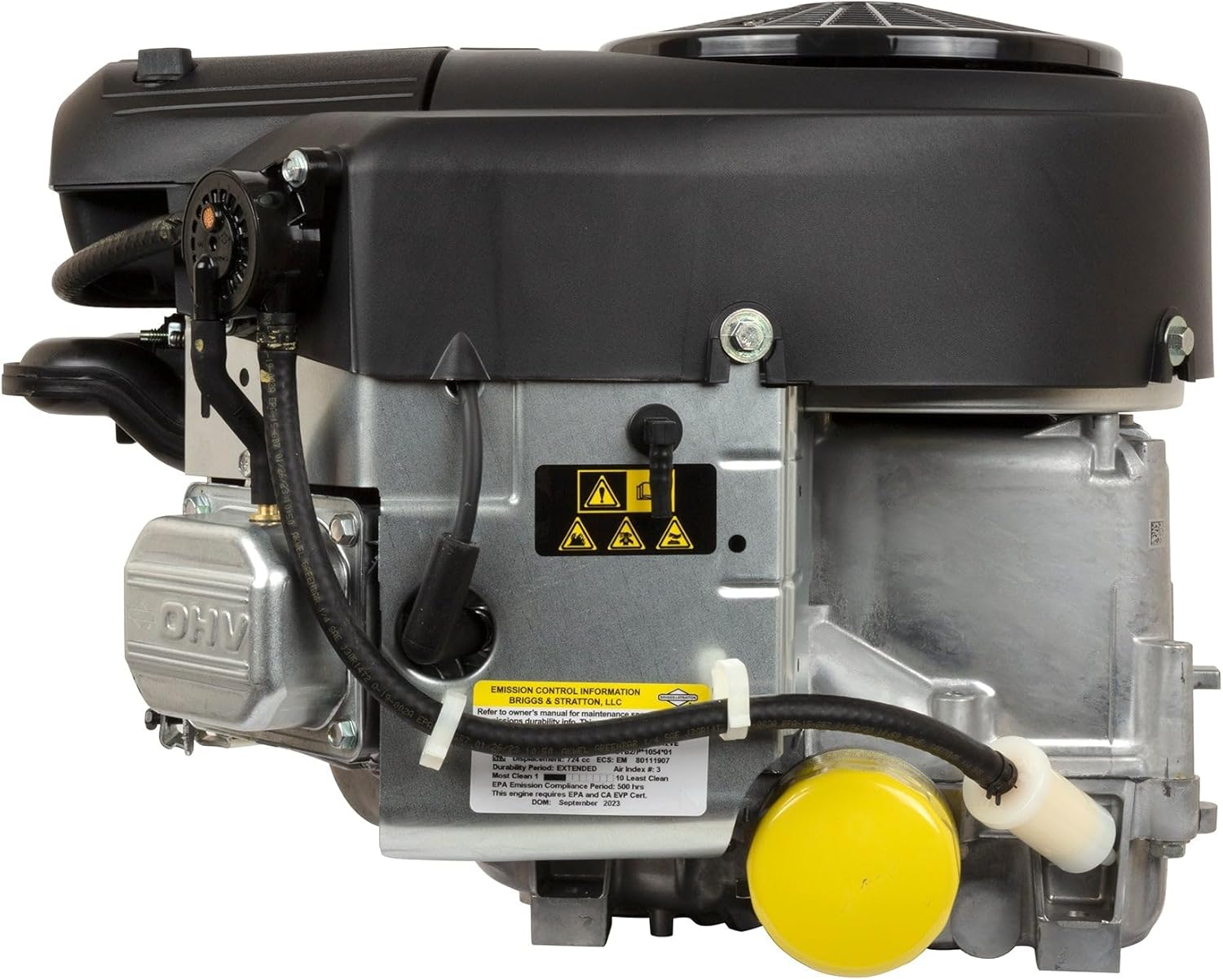 Briggs & Stratton 44S977-0032-G1 25 GHP Vertical Shaft Engine, Black