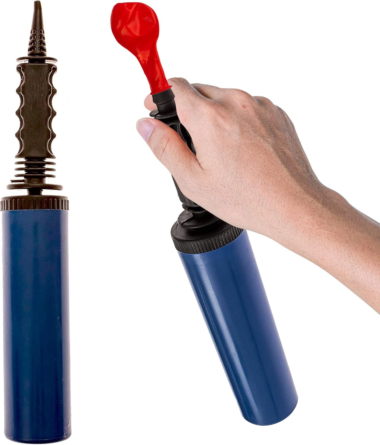 [2 Pack] TwoWay Hand Air Pumps for Exercise Balls, Balloons, Yoga