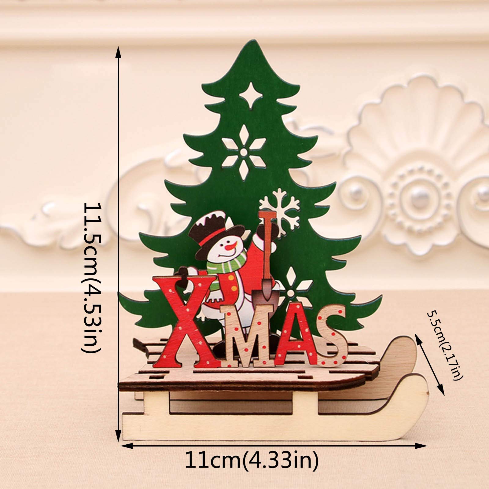 Decorazioni Natalizie Fai Da Te in Pigne, Kit Lavoretti Natale Creativi per Bambini, Addobbi Natalizi Albero di Natale Legno, Centrotavola Natalizio Avvento Casa Tavola Casetta Natalizia (Cervo B