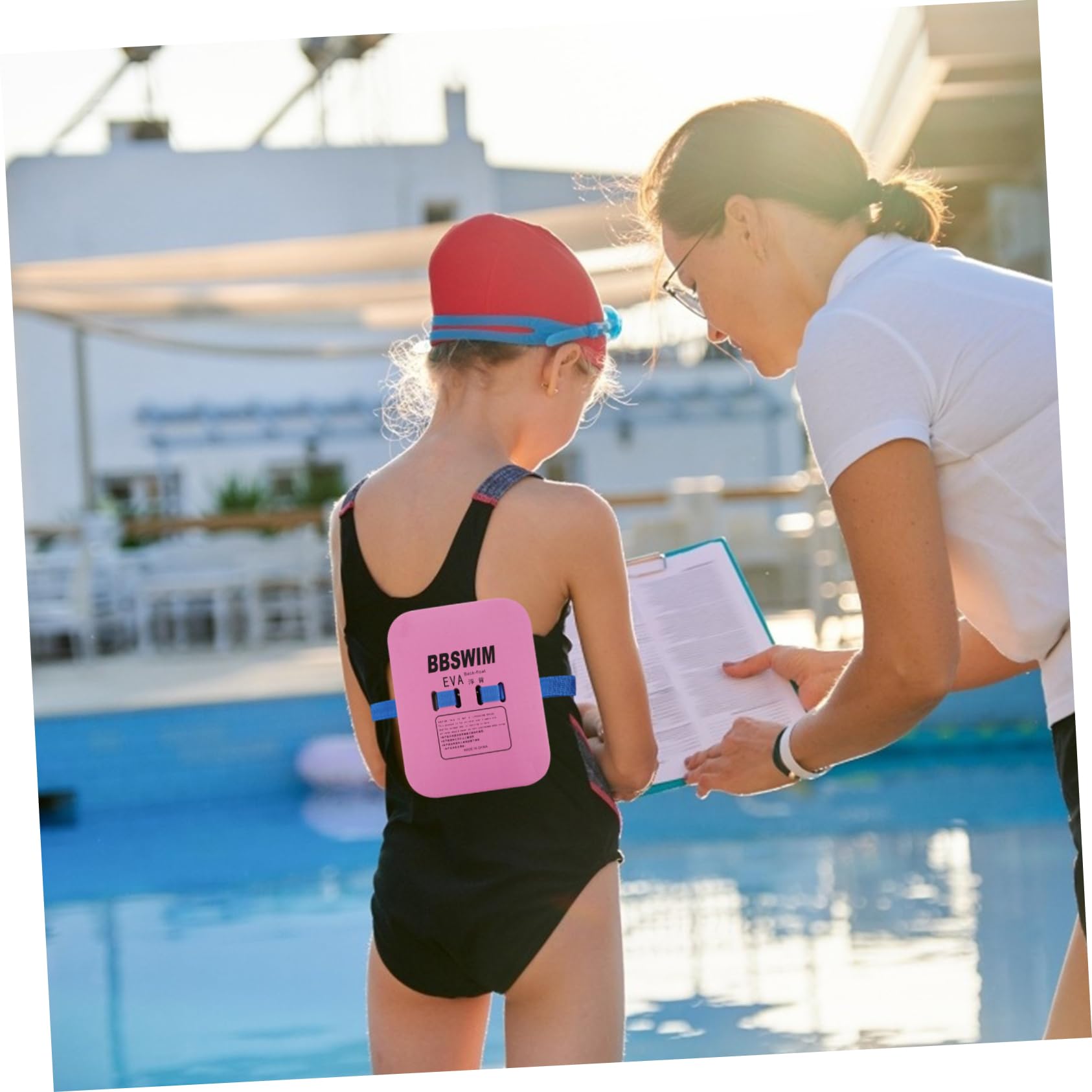 Swimming Backboard Swim Pool Float Swimming Beginners Floats Foam Back ...