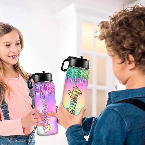 Miniatura 4 de MyPupSocks Botellas de agua personalizadas con foto térmica, botellas de agua personalizadas para papá y mamá, regalo para el día del padre, día de