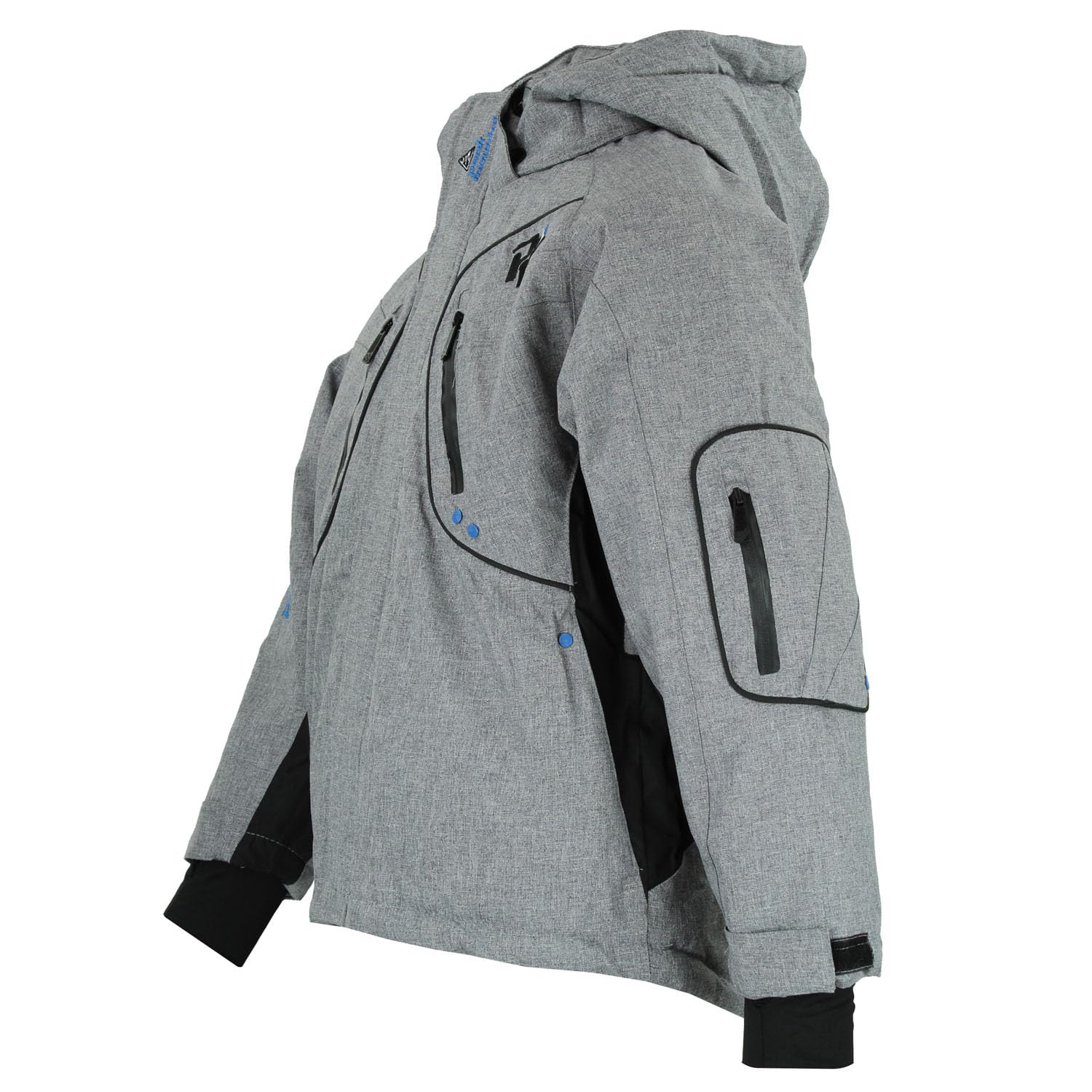Peak Mountain - Giubbotto di Sci Ragazzo ECAMATE38-grigio-5 Anni