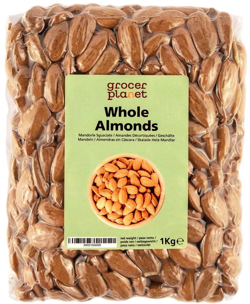 Grocer Planet - Mandorle Sgusciate Naturali (1Kg) | Origine Sicilia