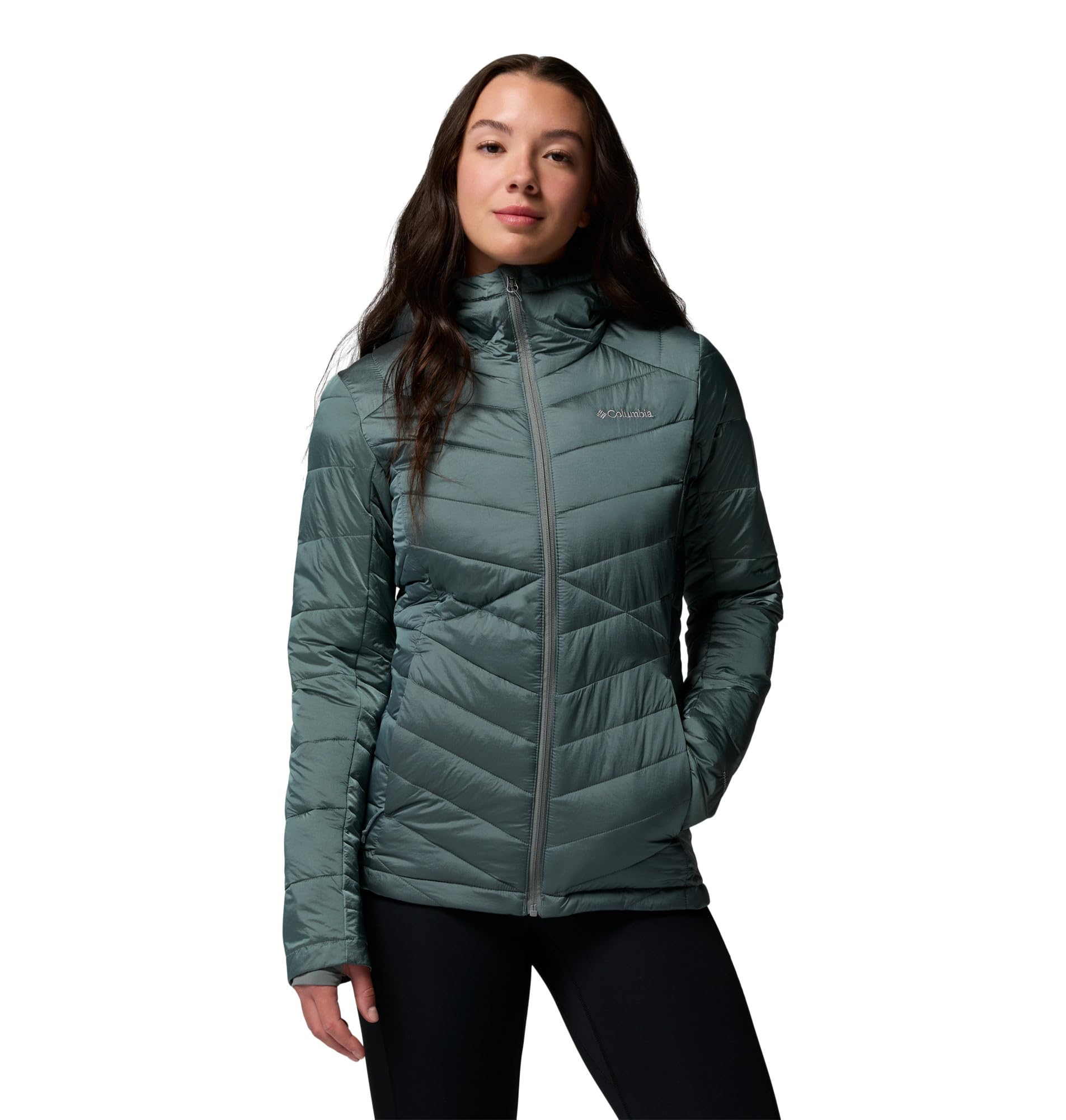 Columbia Joy Peak™ II Kapuzenjacke, Sedona Sage Shine, M