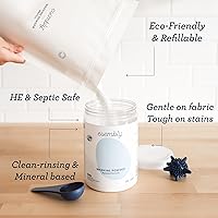 Vista 9 de Esembly Paquete de lavandería y pañales – Recambio de polvo de lavandería de 6 libras (sin cuchara) y 1 pañal de tela impermeable exterior