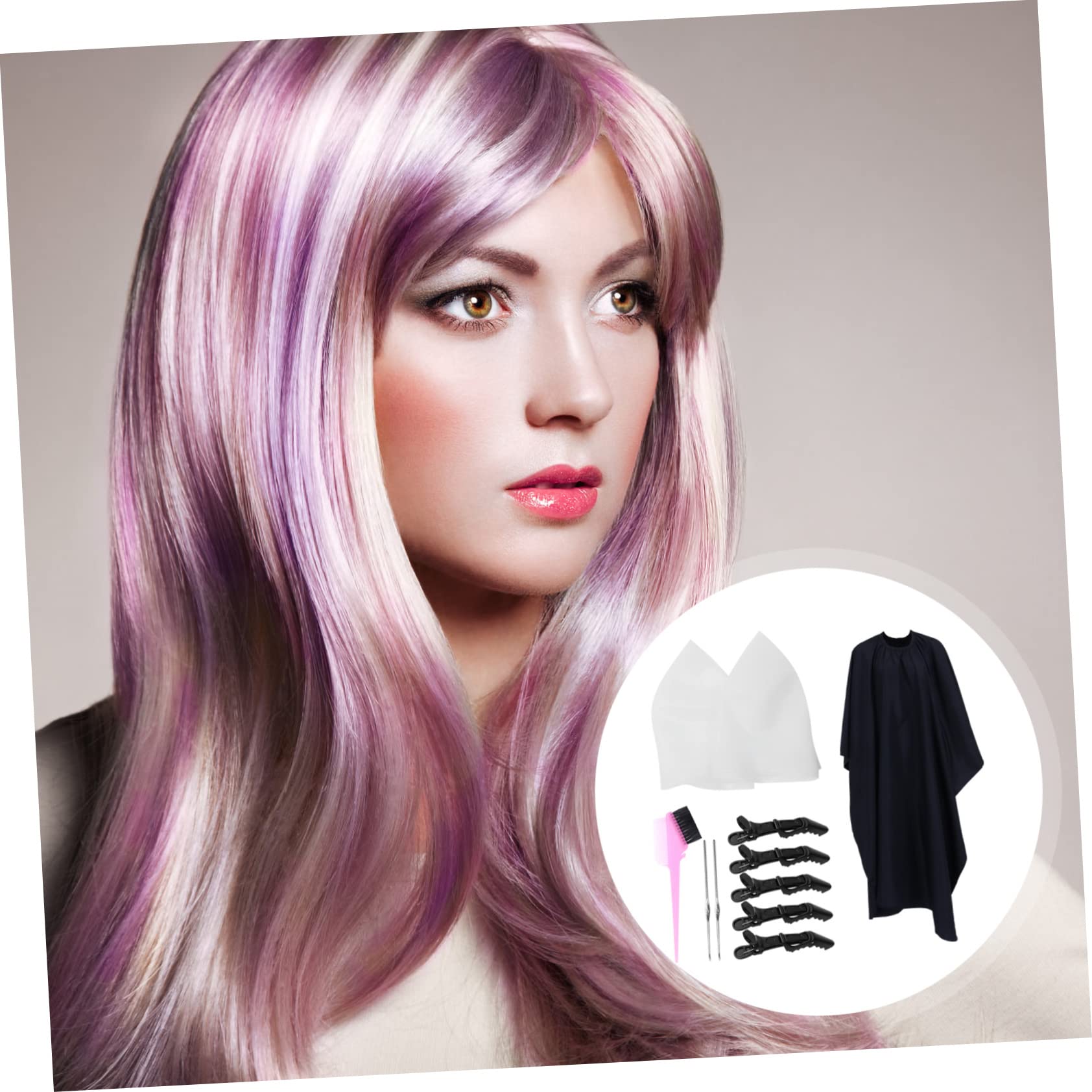 11pezzi Kit per Tintura Capelli Cuffia Protettiva in Silicone Accessori per Colorazione Mèches e Evidenziazione Adatto per Uso Casalingo Parrucchiere