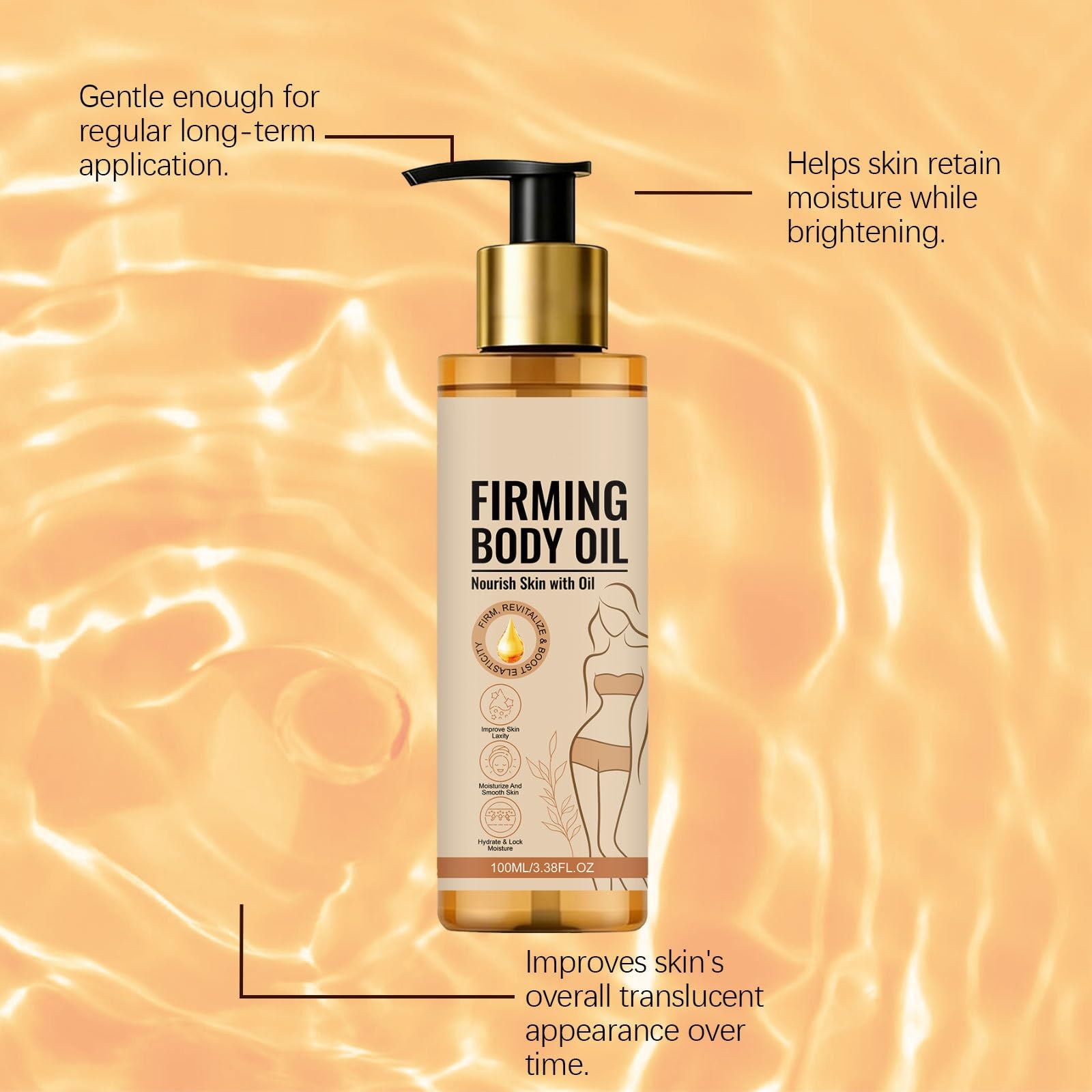 Olio per il corpo rassodante anti-cellulite, pelle cadente, olio di collagene, oli da massaggio anti-cellulite, oli di collagene, rassodamento della pelle, collagene lifting corpo dopo la doccia