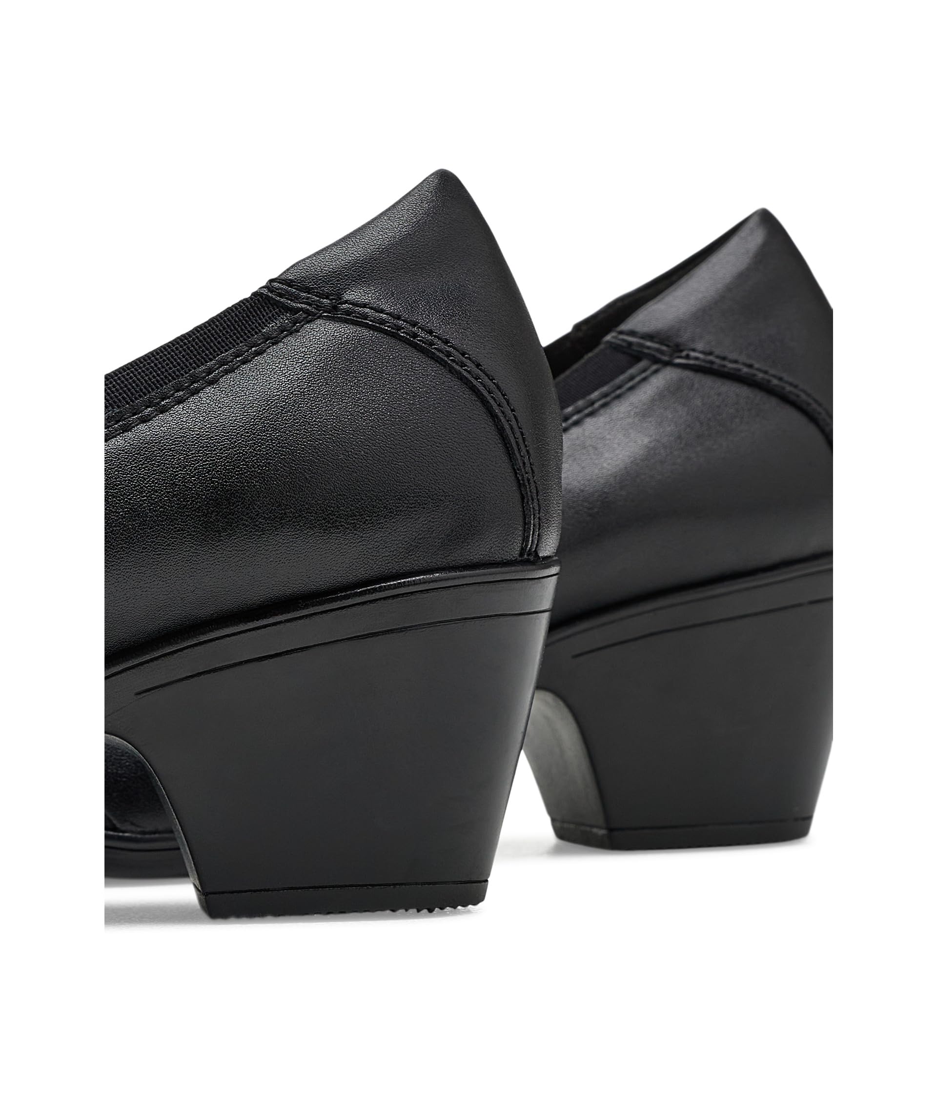 Clarks Emily 2 damskie Gracie, czarna skóra, 5,5