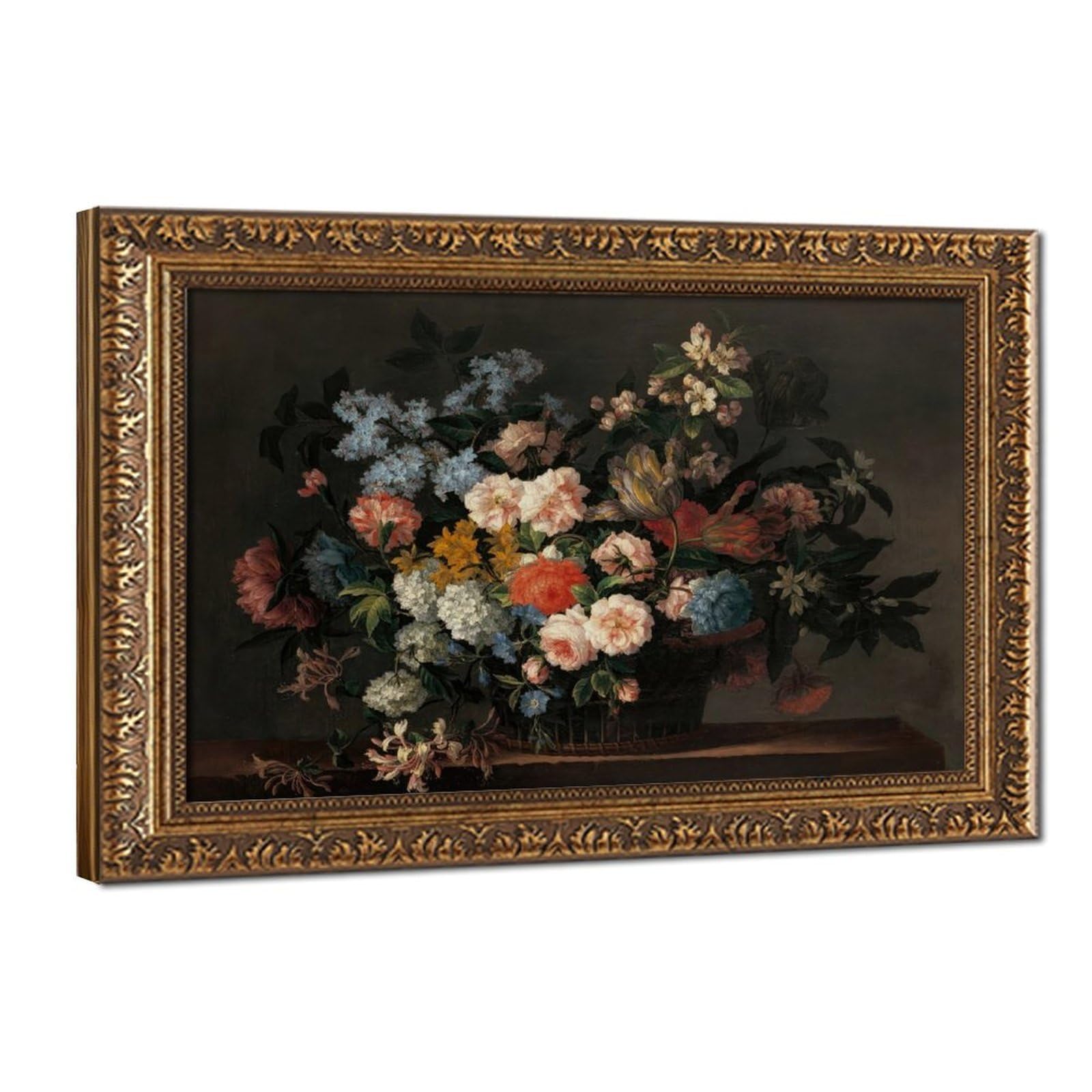 Bareronor Modern Flower Poster Canvas Poster Bedroom Decor Landscape Office Room Decor Gift 20" L X 30" W