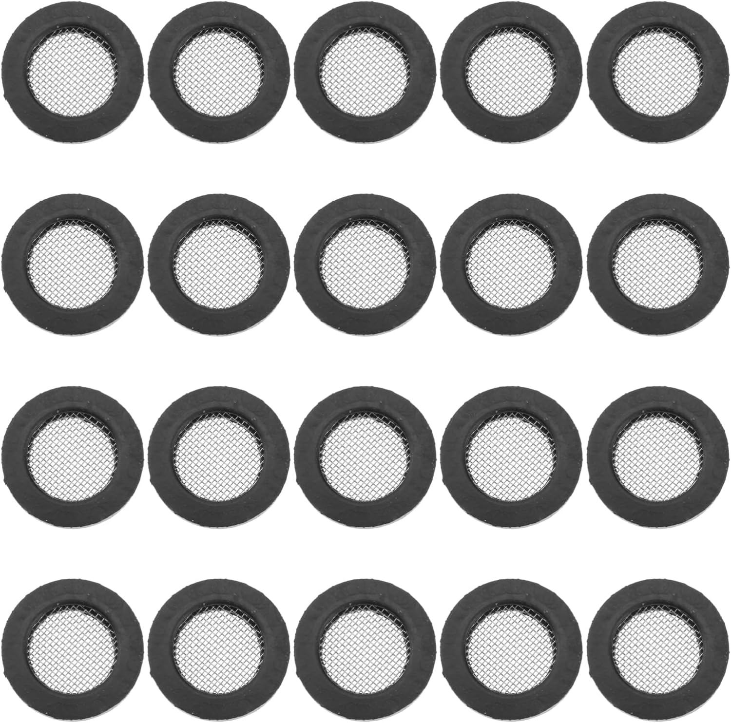 Angoily 20pcs304 Rubber Plumbing Ring Screen Washers Drain Net Filter Gasket