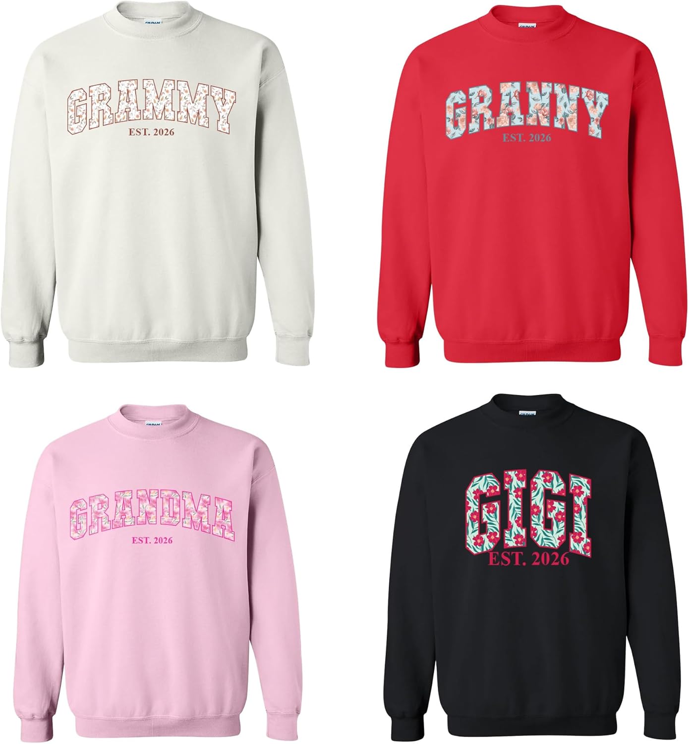 ROKO CLOTHING Custom Grammy Sweatshirt Grandma Mama Printed Hoodie Personalized Mom Grandmother Gift for Nana Gigi Granny - Image 4