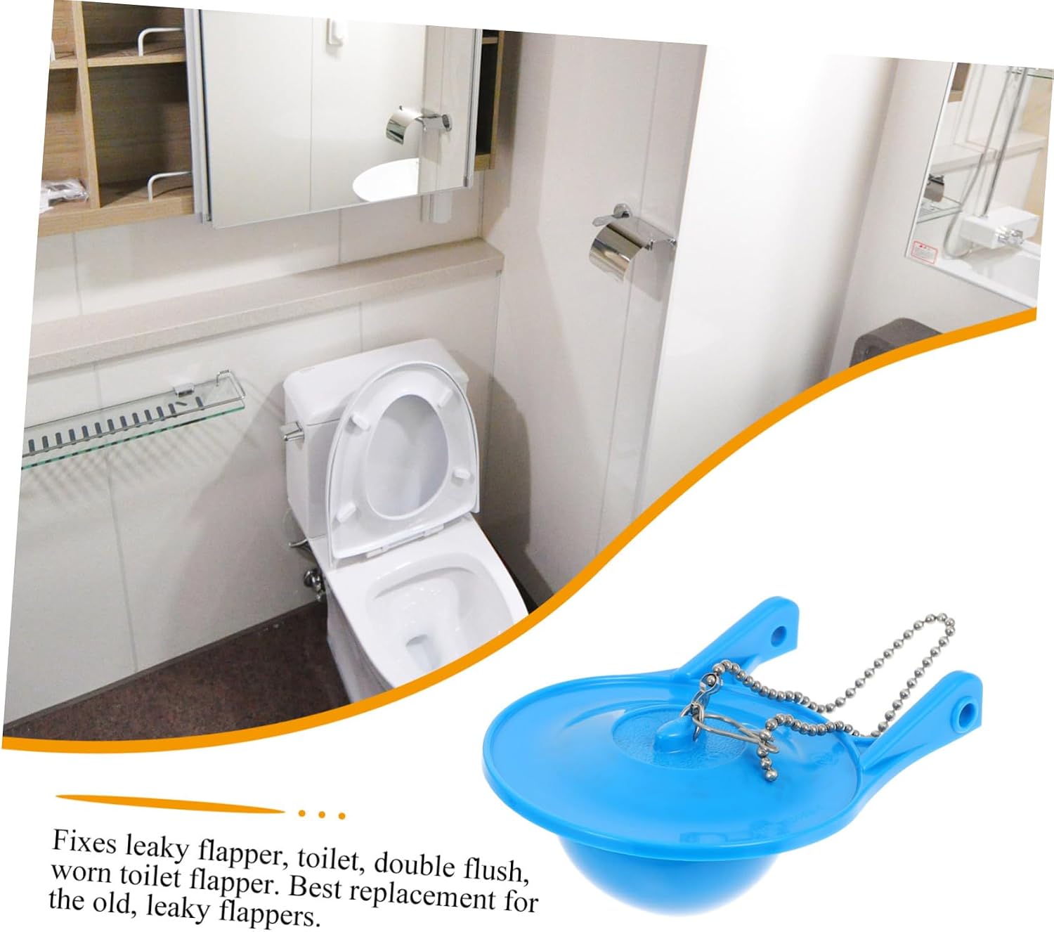 1pc Toilet Flapper Drain Valve for Toilet Tanks Lightweight Easy to Install Prevents Water Overflow Seal for Home Bathroom Use