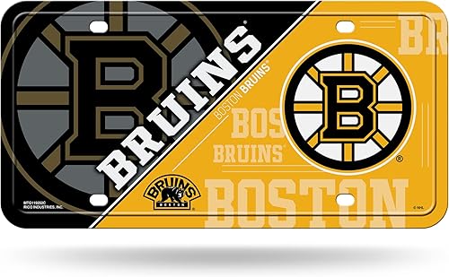 Vista 83 de Rico Industries NHL Hockey Split Metal Auto Tag 6" x 12" - Great for Truck/Car/SUV