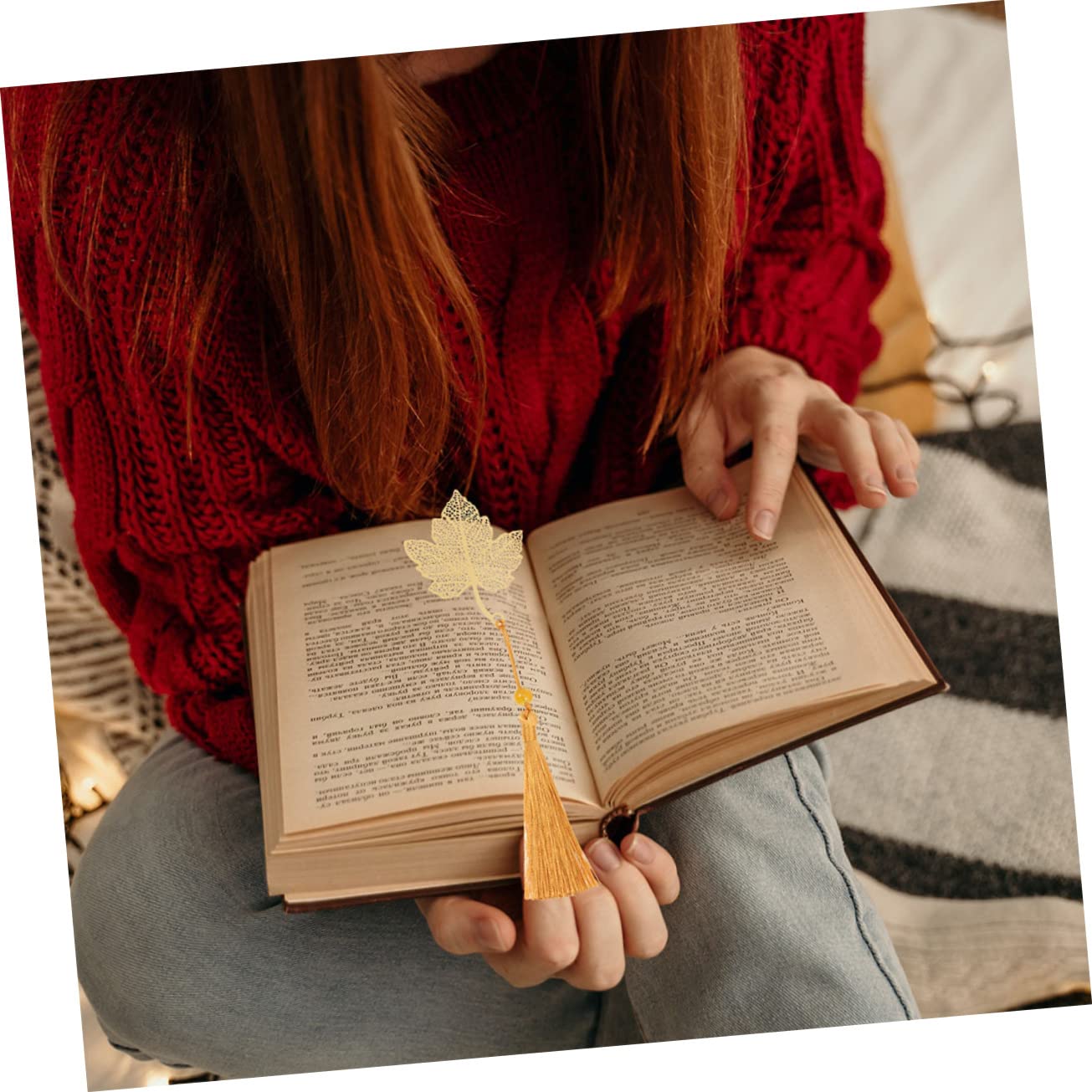 SHINEOFI 16stücke Teiliges Metall Lesezeichen Design Hohles Lesezeichen Mit Quaste Für Buchliebhaber Dekorative Für Leseratten Und Bücherwürmer