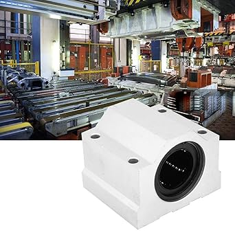 Ketsicart Linear Motion Ball Bearing, 40mm Aluminum Linear Motion Ball Bearing Slide Block CNC Linear Unit for High Precision Equipment Construction Machinery Transmission Device