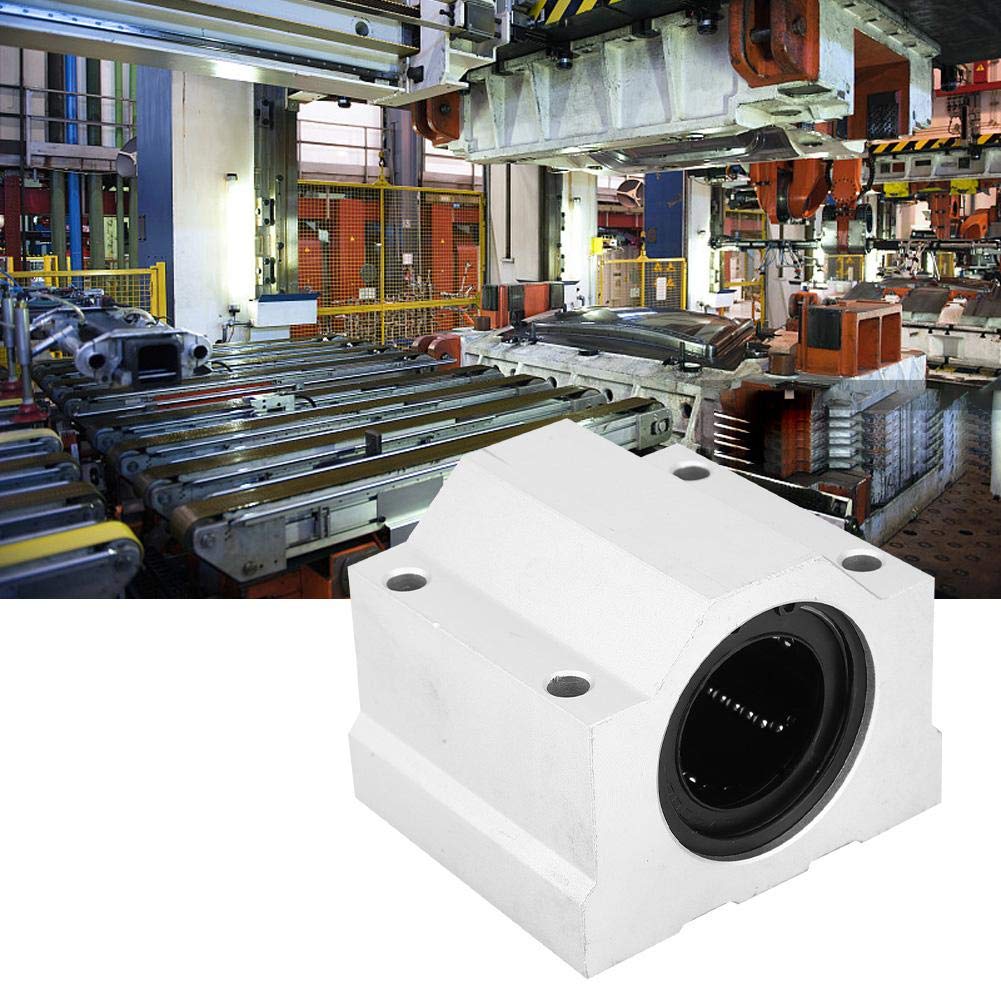Unità lineare di scorrimento con cuscinetto a sfere 40mm, SC40UU Unità lineare con scorrimento a sfere in alluminio con movimento lineare a sfere 40mm, 70mm