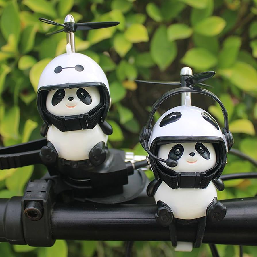小物 Jun-panda Amazon.co.jp: Panda, Bicycle Accessory, Cute Bicycle