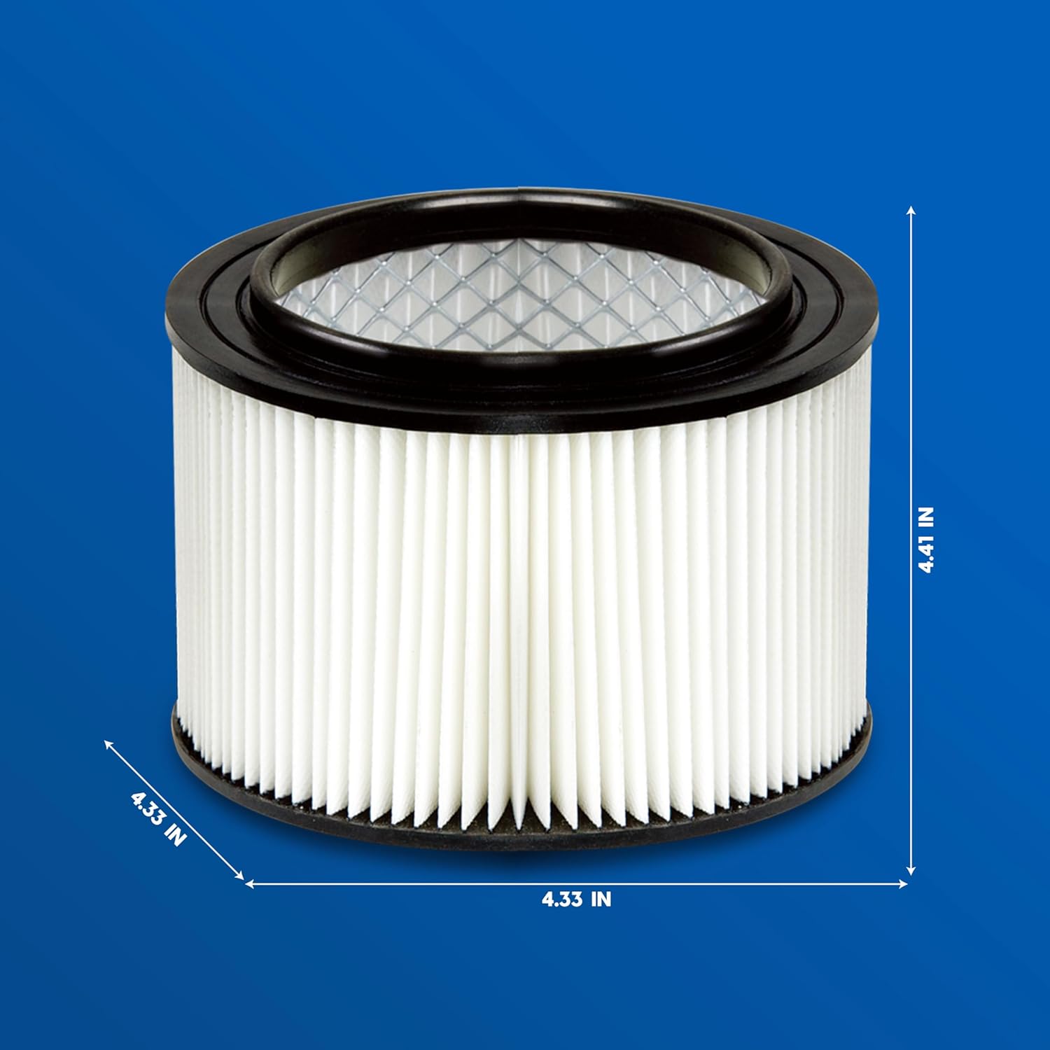 Vacmaster 4-5 Gallon Washable Cartridge Filter & Retainer – VFCF