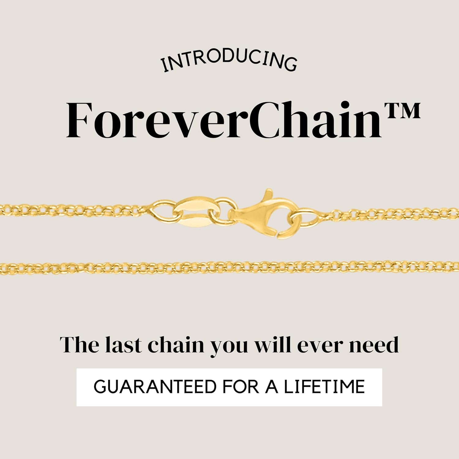 KISPER Gold Cable Link Chain Necklace – Thin, Dainty, Gold-Plated 925 Sterling Silver Jewelry for Women & Men with Lobster Claw Clasp – Made in Italy - Image 2