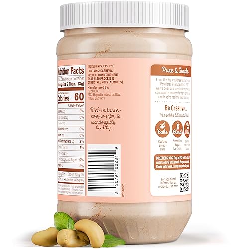 Miniatura 9 de PB2 Mantequilla de anacardo en polvo - Polvo de anacardo sin azúcar ni sal añadida tarro de 1 libra