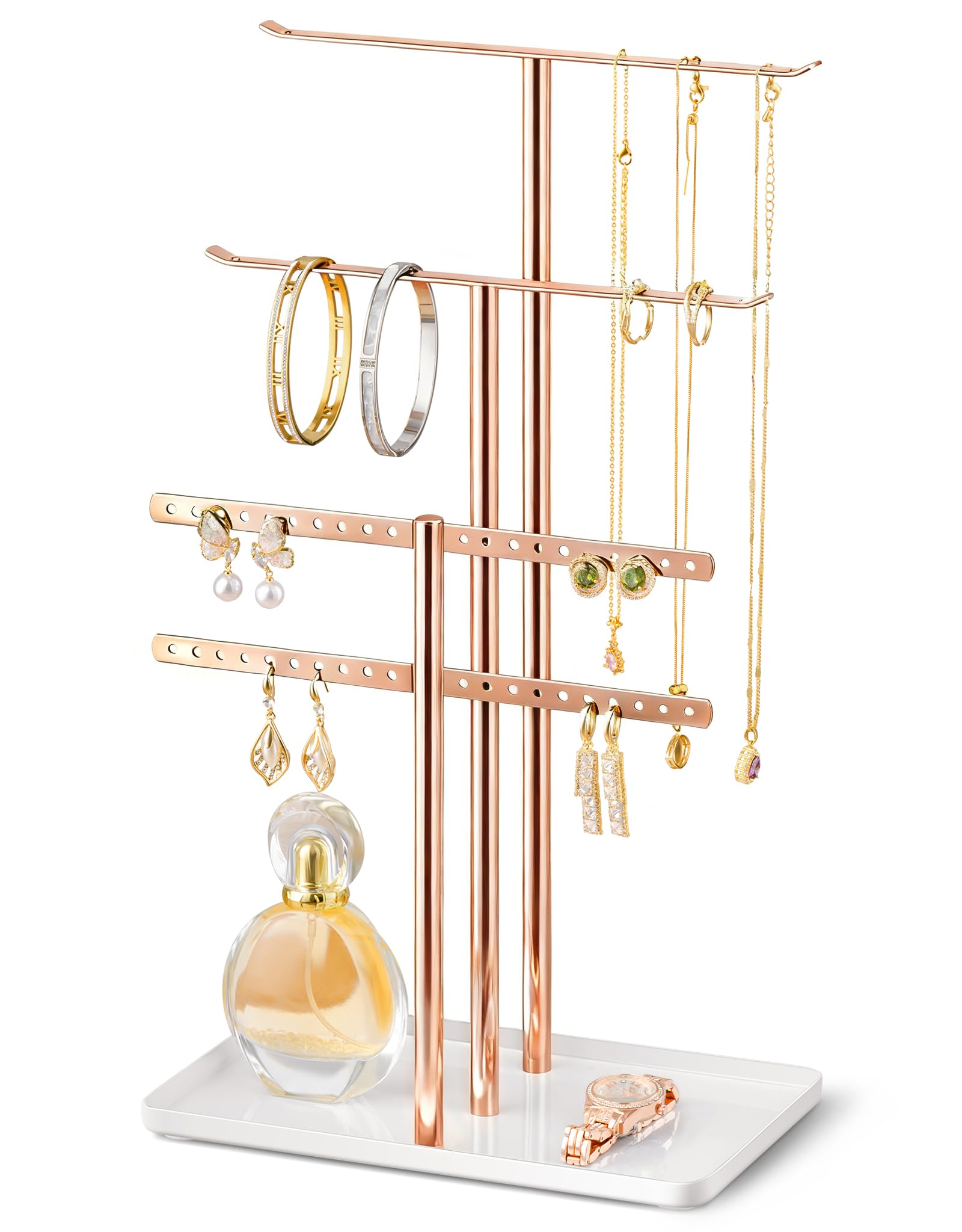 Présentoir à bijoux pour ne plus emmêler vos colliers et ranger 80 accessoires