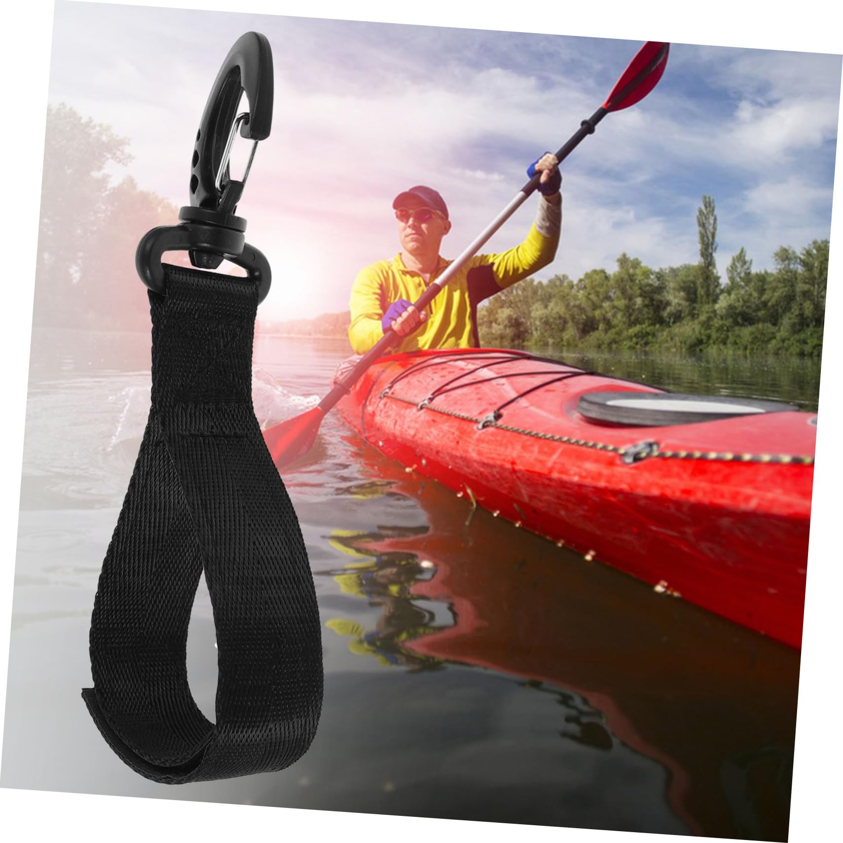 TOYANDONA Ocean Cordage Crochet pour Voilier Fixé Crochet De Bateau Crochet D'amarrage pour Kayak Crochet De Sécurité pour Embarcation De Quai Bateau Extérieur Plastique Black