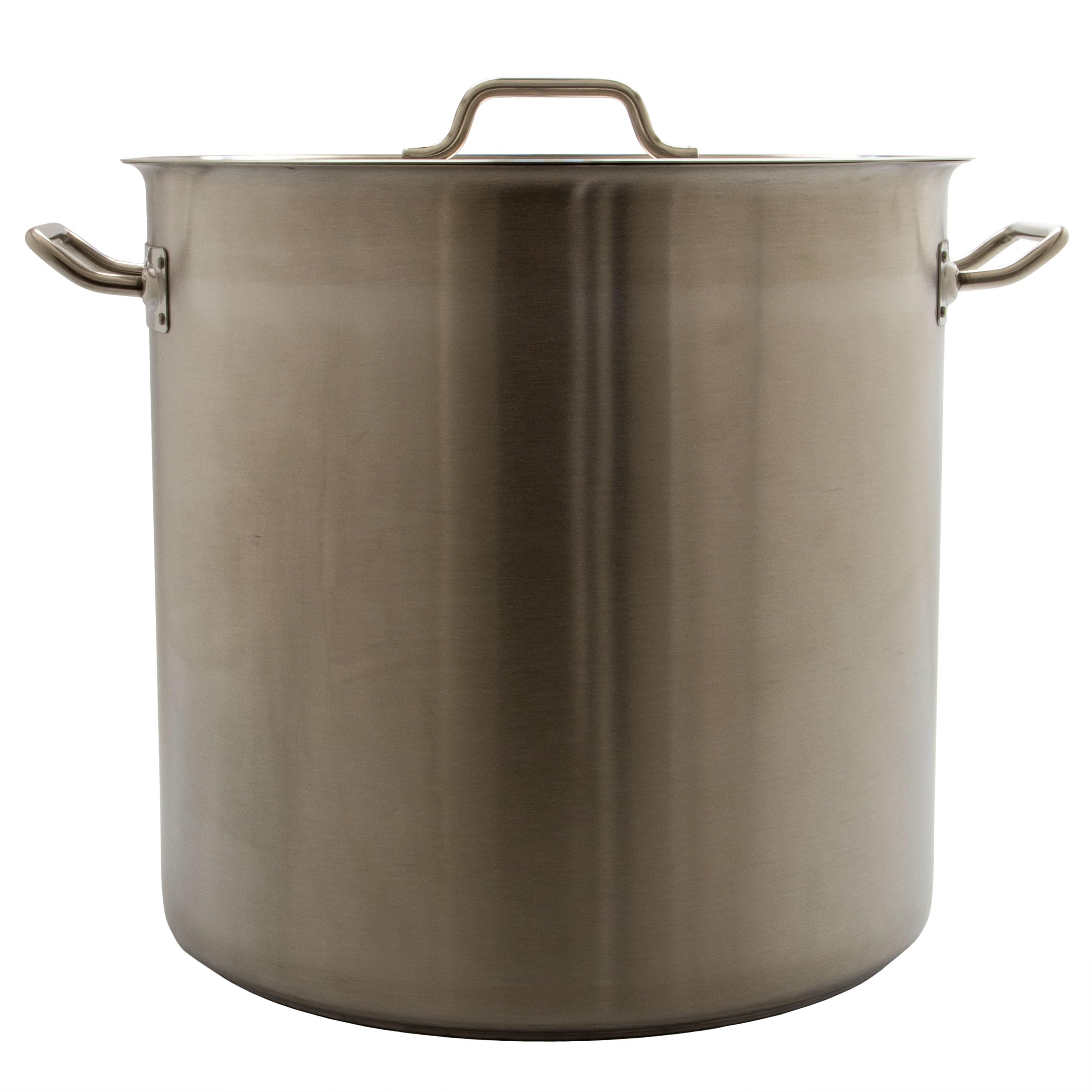 airbrush-city Kochtopf Gastrotopf Topf XXL 50 Liter Edelstahl mit Deckel Großküche Gastronomie