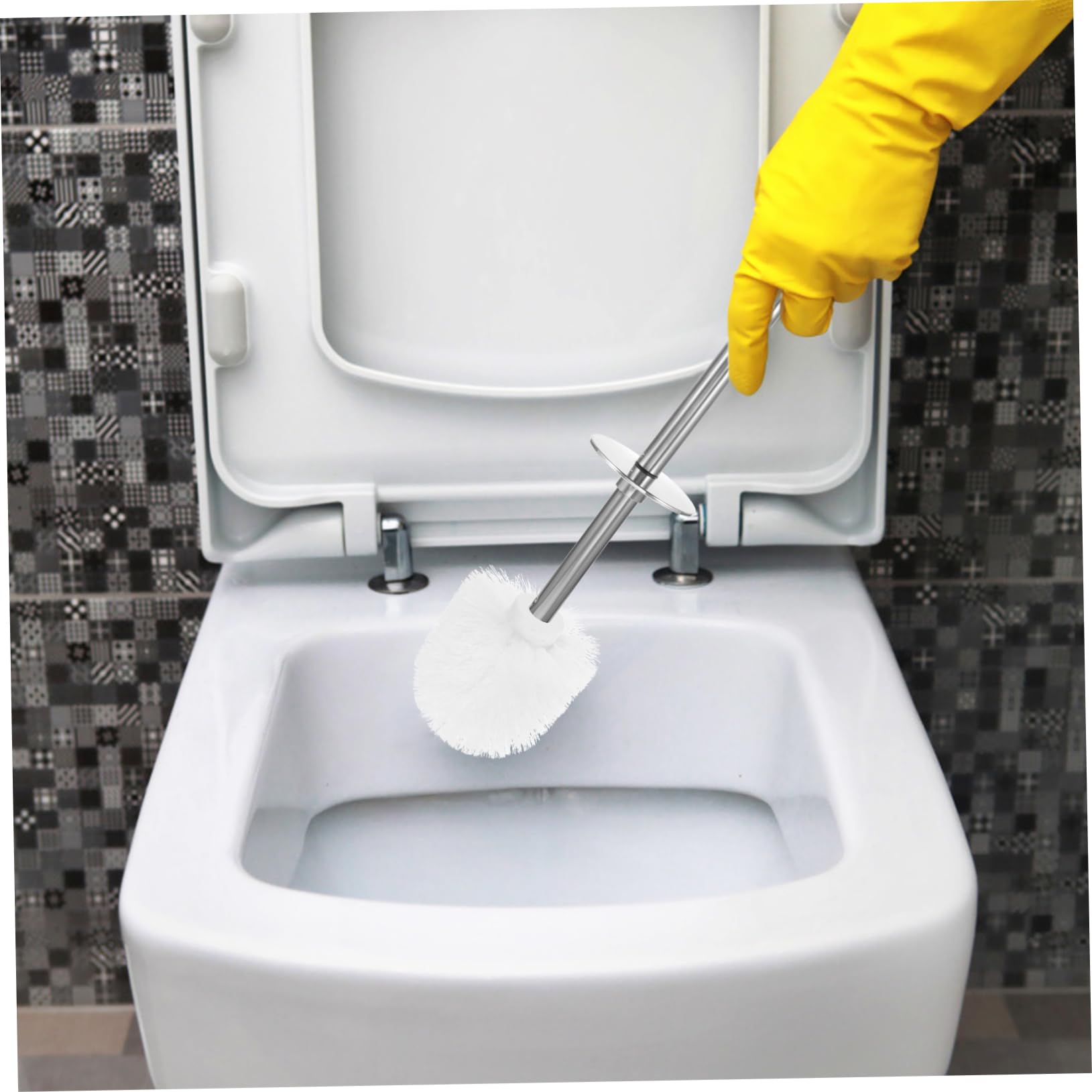 Healeved Toilet Bowl Brush Replacement Heads 4pcs Cleaning Brush Heads Easy Install Disassemble