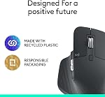 Souris Sans Fil Logitech MX Master 3S Édition Bluetooth, Pas de Récepteur USB - Défilement Ultra-Rapide, Ergonomique, 8K DPI, Suivi sur Verre, Clics Silencieux, Fonctionne avec Apple Mac, PC Windows, Linux, Chrome - Graphite
