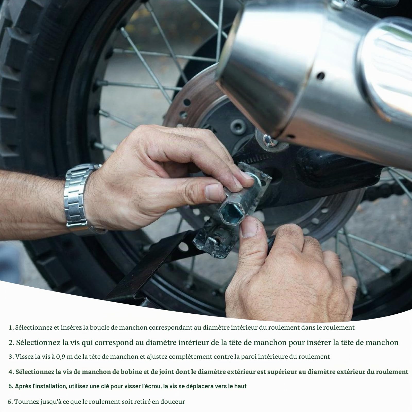 Extracteur de Roulement Interieur, 9-23mm Extracteur de Roulements Moto Velo, Universel Doutils Extracteur Roulement, Kit D'outils d'extraction, Ensemble D'extracteurs de Roulements Intérieurs (Gray)