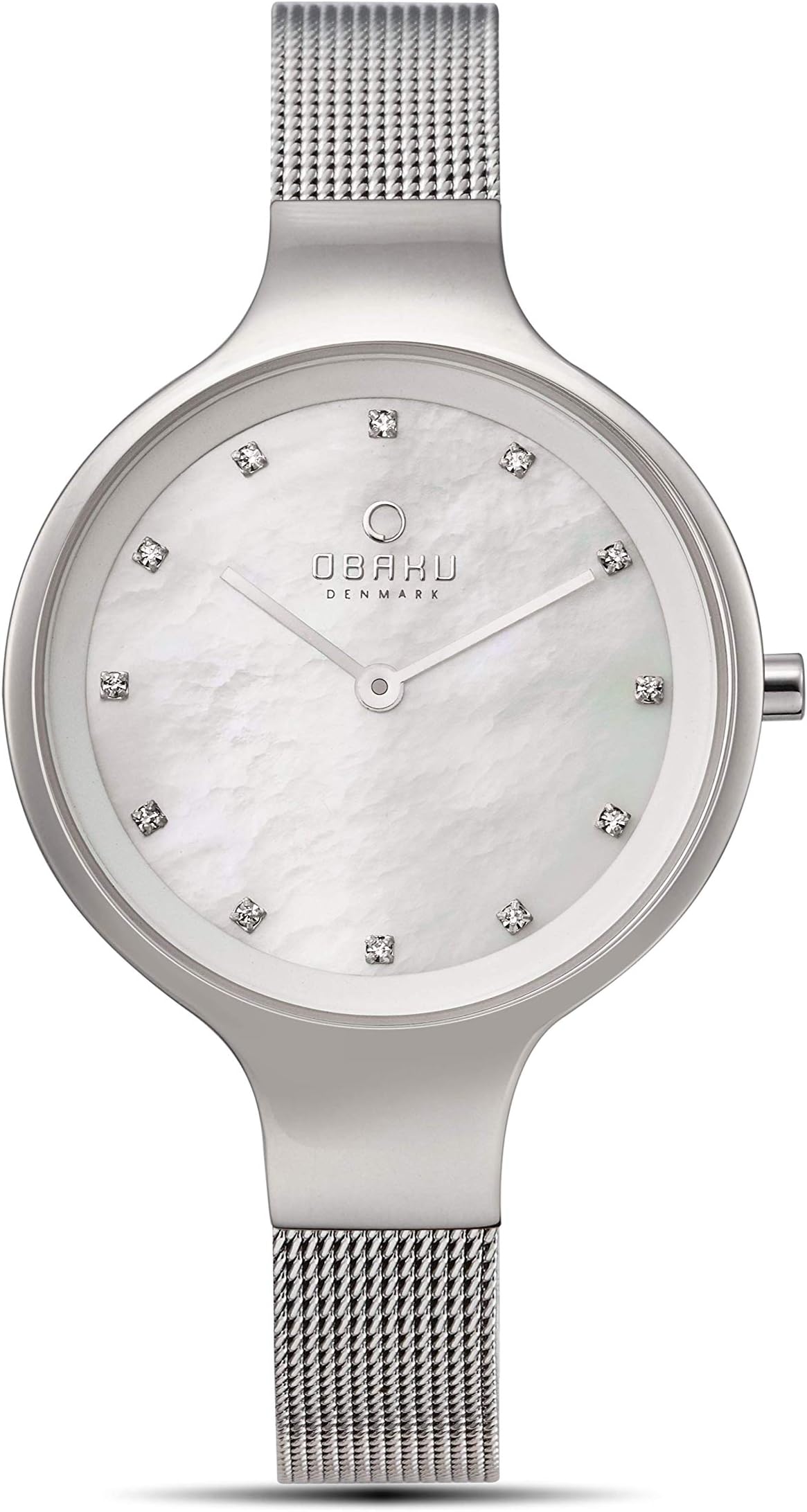 Obaku Women's Sky Classic Collection Analog Watch with 2 Hands Movement | Stainless Steel Bracelet and Beautifully Designed Case | 3 ATM Water Resistance Watch | Designed in Denmark (Sky-Steel)