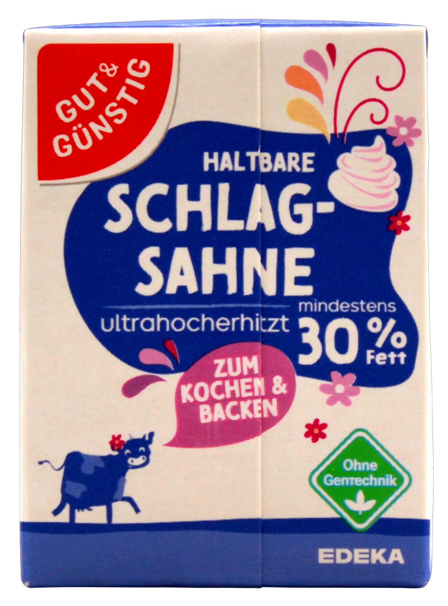 Gut & Günstig haltbare Schlagsahne 30% Fett, 27er Pack (27 x 200g)