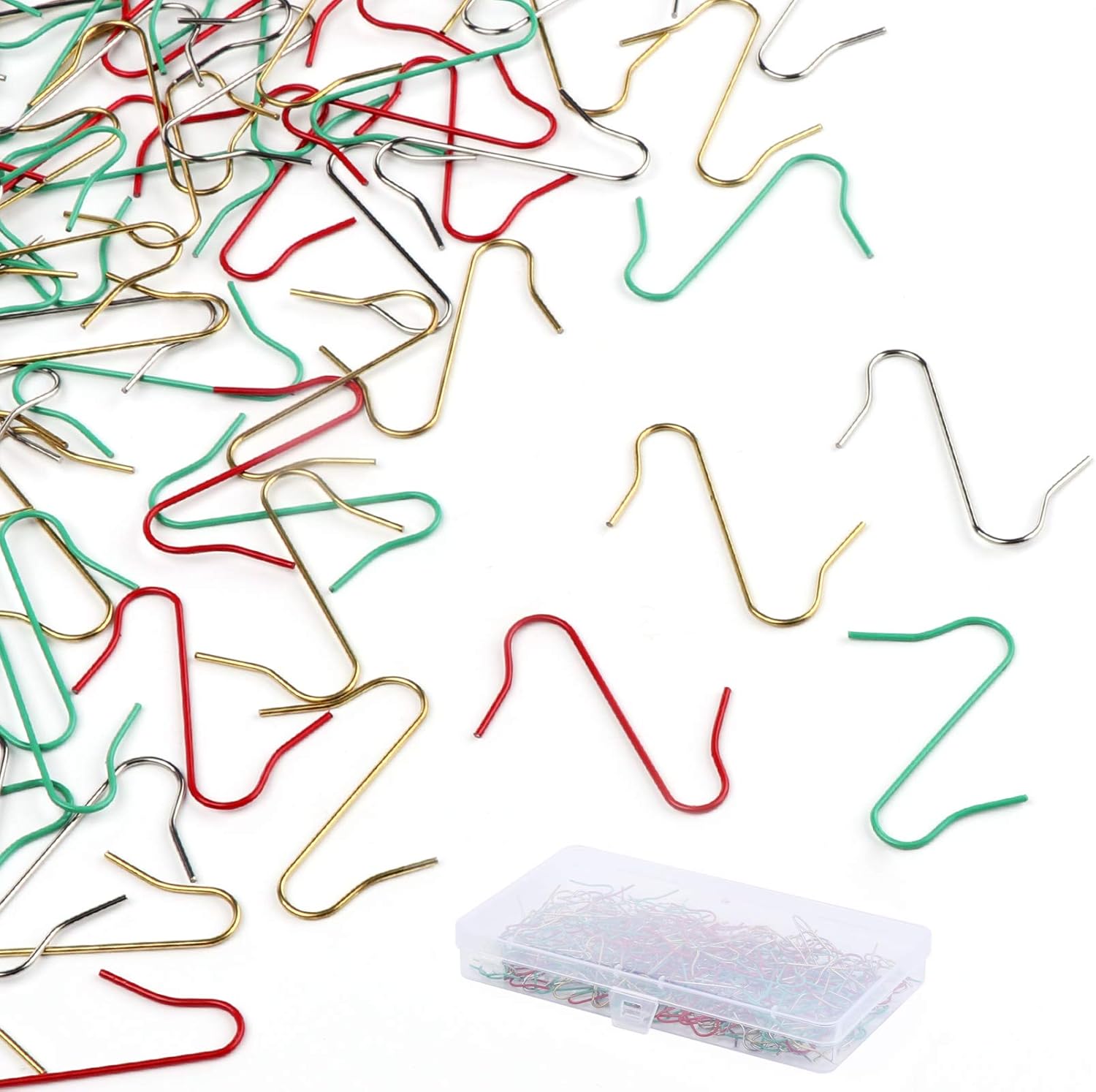 ilauke 200Pcs Christmas Bauble Hooks, Christmas Tree Hooks for