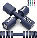 EAST MOUNT Adjustable Weight Dumbbells Set of 2 8 in 1 Hand Weights for Women 2lb/3lb/4lb/5lb/6lb Dumbbell Weights Set for Home Gym Workout