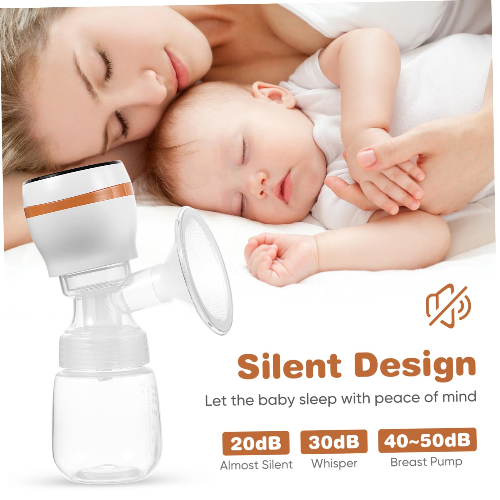 ibasenice 2 Pièces Version Anglaise Jaune Bouteille Biscuits De Lactation Tétines Pour Bébé Pompes Électriques Portatif Électrique Tire Lait Electrique Tire-lait Sans Fil Polypropylène (pp)