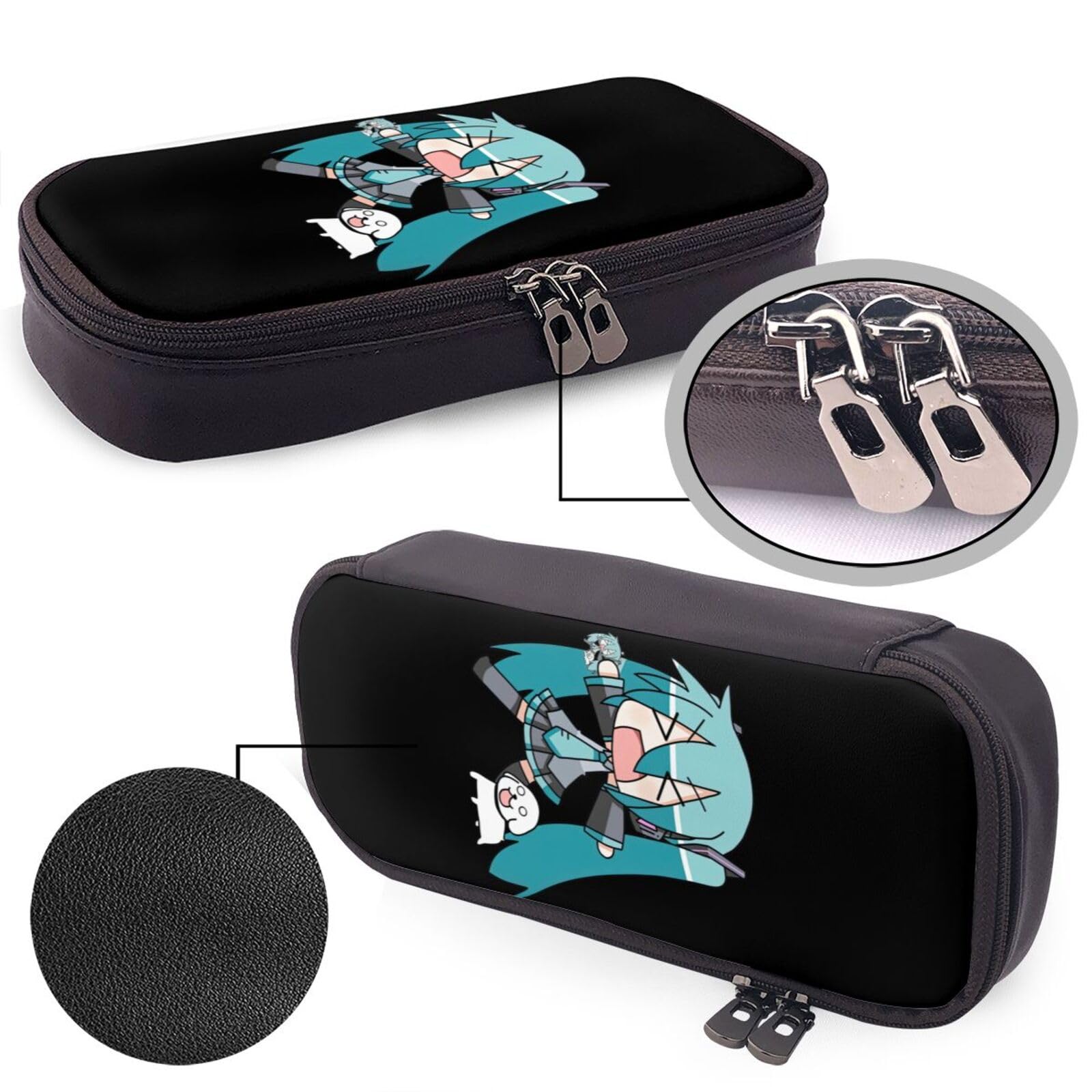 Amazon.co.jp: ペンケース 初音ミク 筆箱 文房具 ペンポーチ PUレザー 