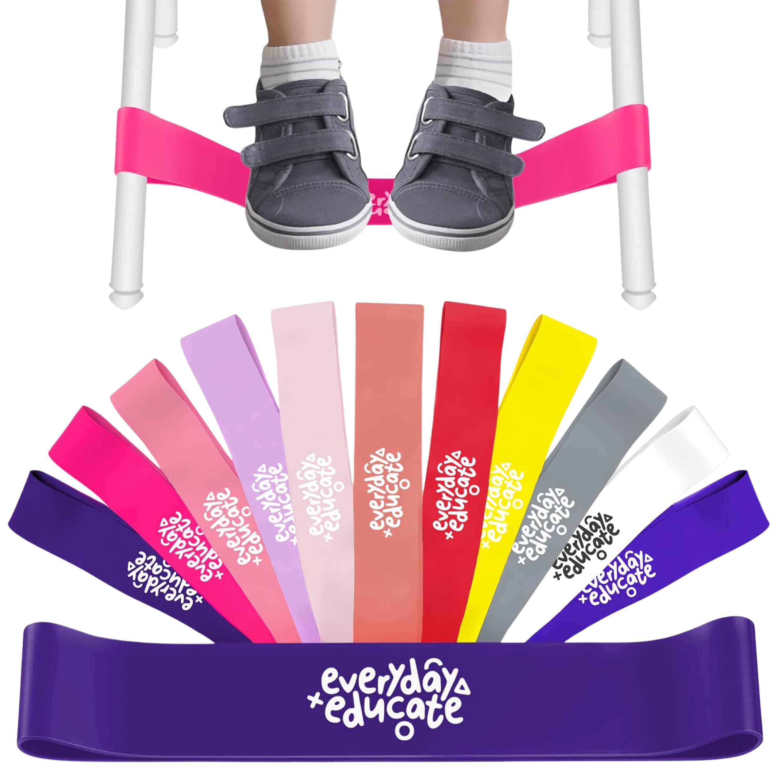 8 Stück Dehnbare Stuhlbänder Für Kinder - ADHS & Autismus Hilfsmittel