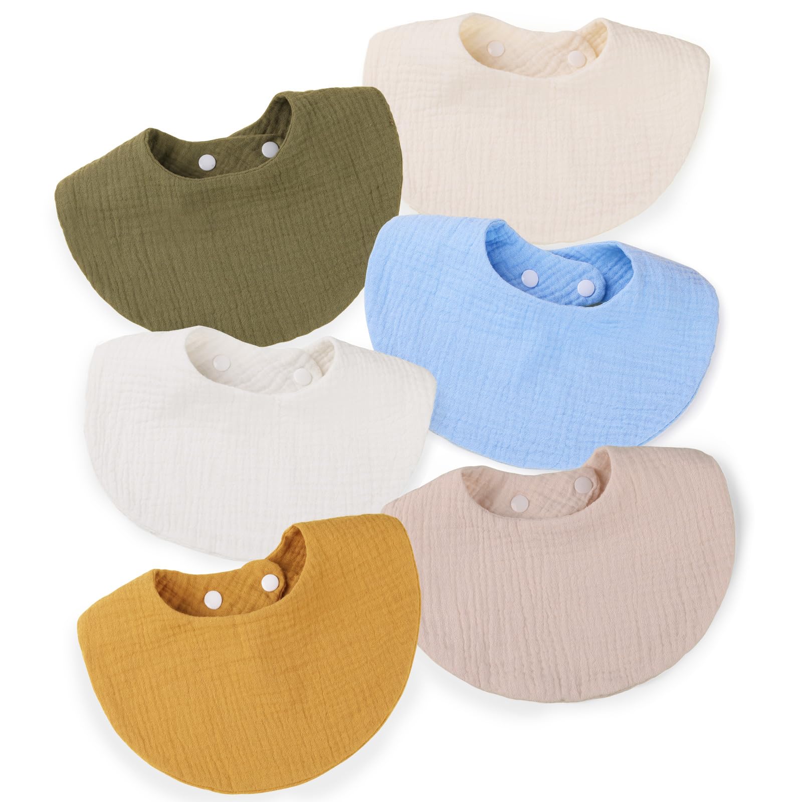 WD&CD 6 Pack Baberos Bebe Bandanas Unisex