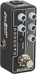 Mooer Pedal Preamp Two Stones M010 | para Guitarra, Digital, Inspirado no TwoRock Coral, Dois Canais, EQ de 3 Bandas, Simulador de Gabinete, Compacto, 9V DC