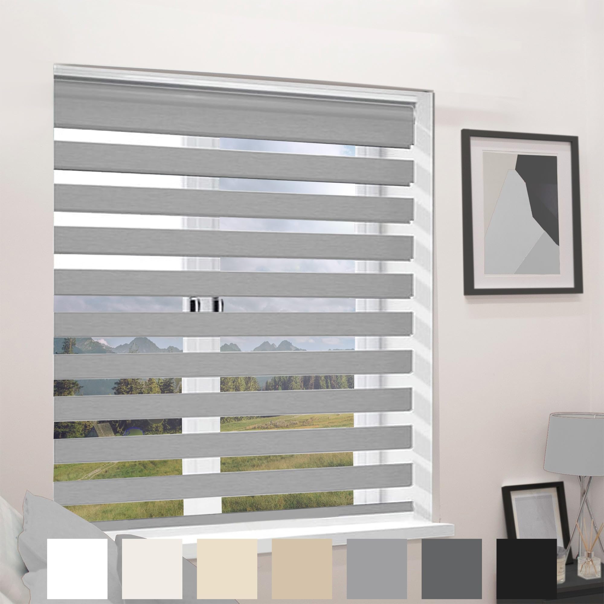 MTM Day Night Blind Light Grey 170cm