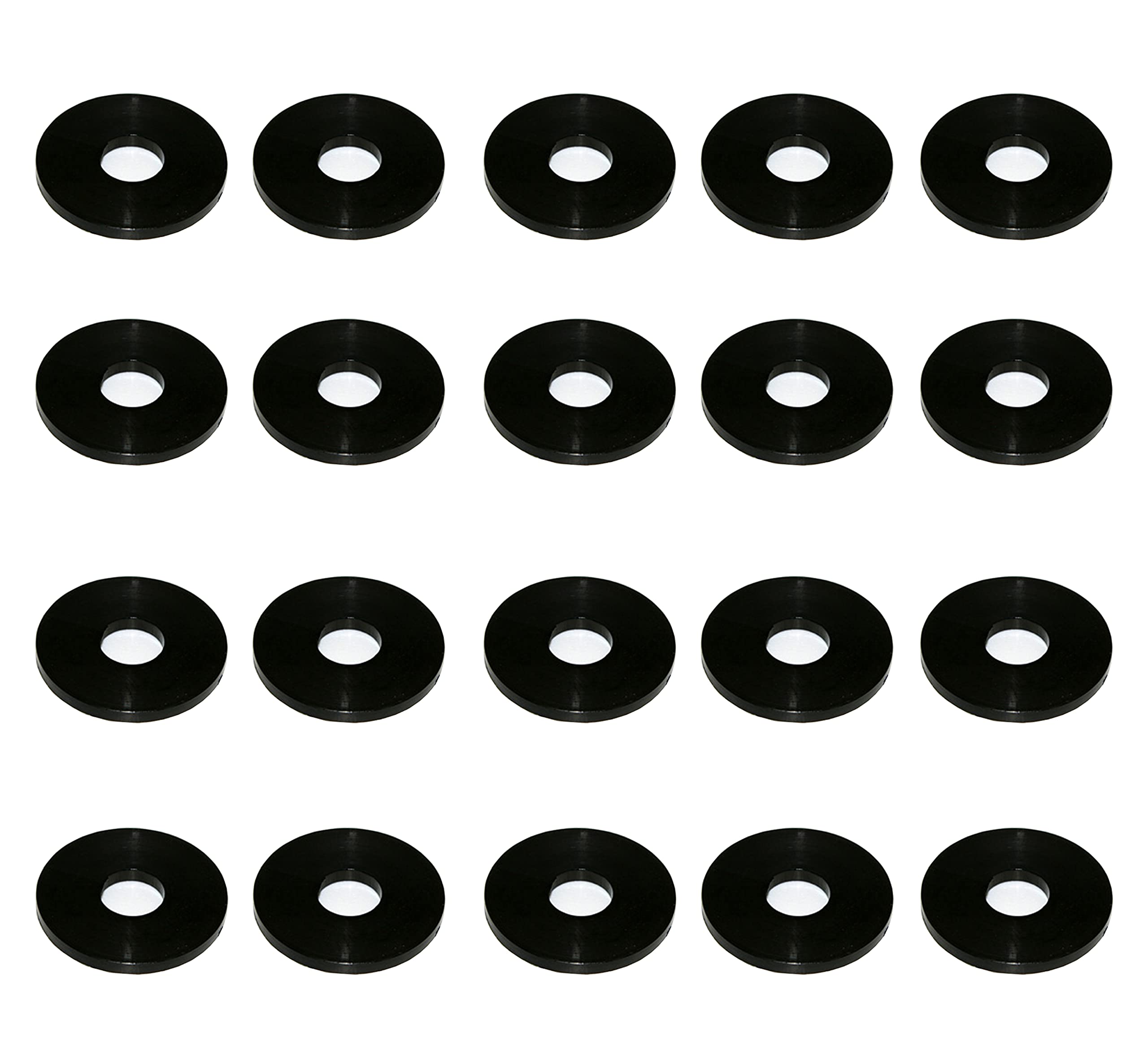 M10 x 30mm Nylon Black Penny Washers Fender Repair Washer Mudguard DIN 9021 (Pack of 20)