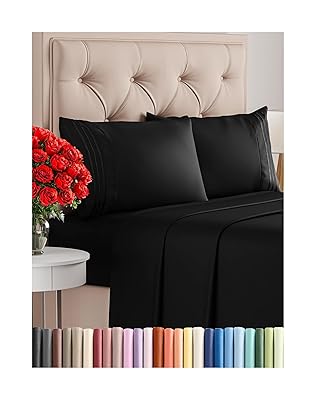 Full Size 4 Piece Sheet Set - Comfy Breathable & Cooling Bed Sheets Set - Hotel Luxury Bedding for Women, Men, Kids, Teens, Boys & Girls - Deep Pockets, Ultra-Soft and Wrinkle Free - Oeko-Tex - White