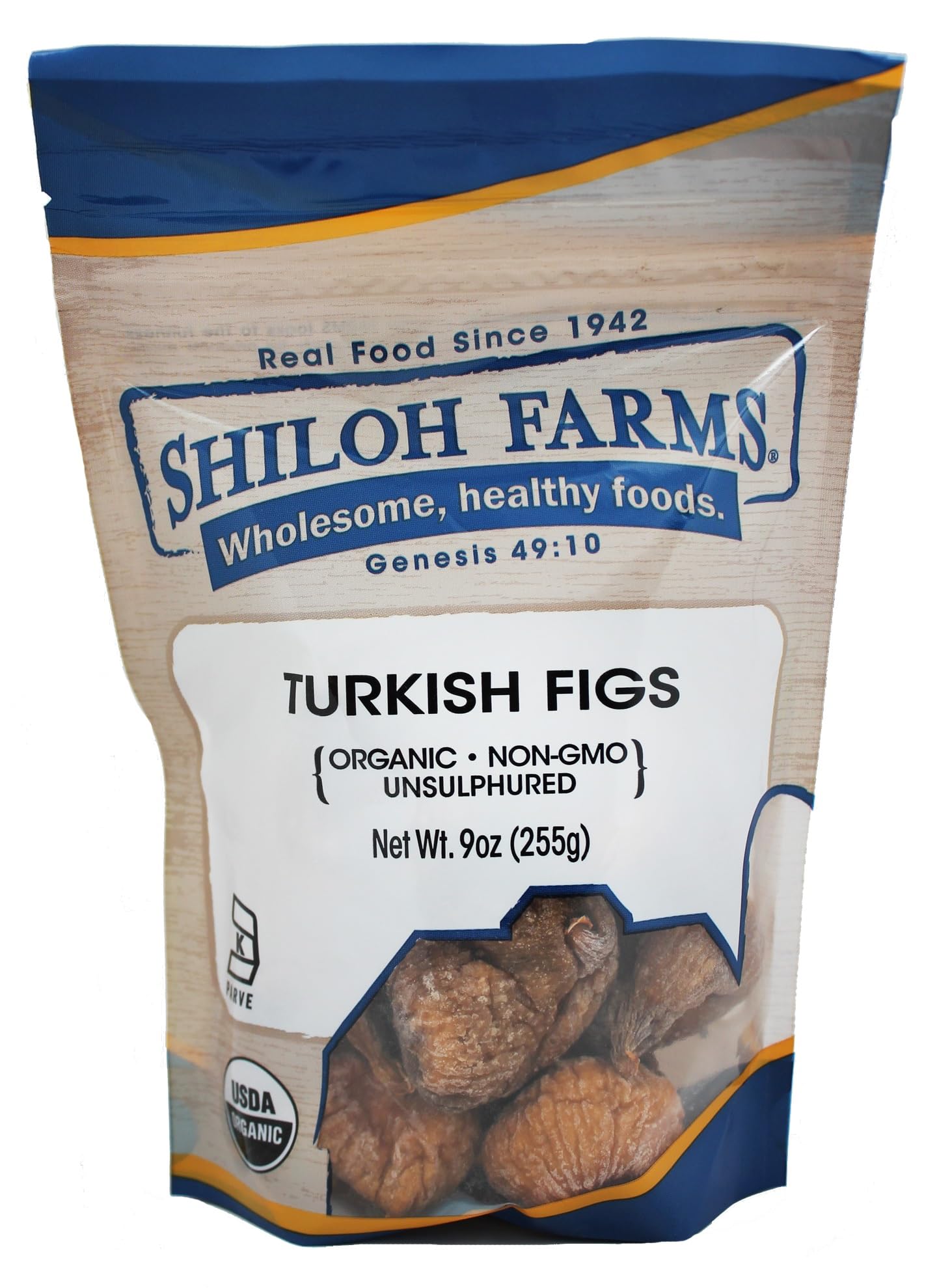 Shiloh Farms Organic Dried Turkish Figs - Bulk Pack of 6 x 9 Oz, Naturally Sweet and Tender, Certified Organic, Perfect for Gourmet Cooking