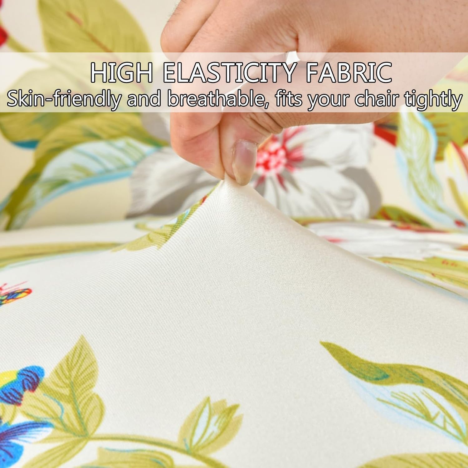 SDNAM Housse Tabouret De Bar Avec Dossier Lot De 2/4/1 Extensible Incurvé Couverture De Tabouret De Bar Tabourets Hauts Pour Bar/Cuisine/Salle A Manger(H22,4PCS