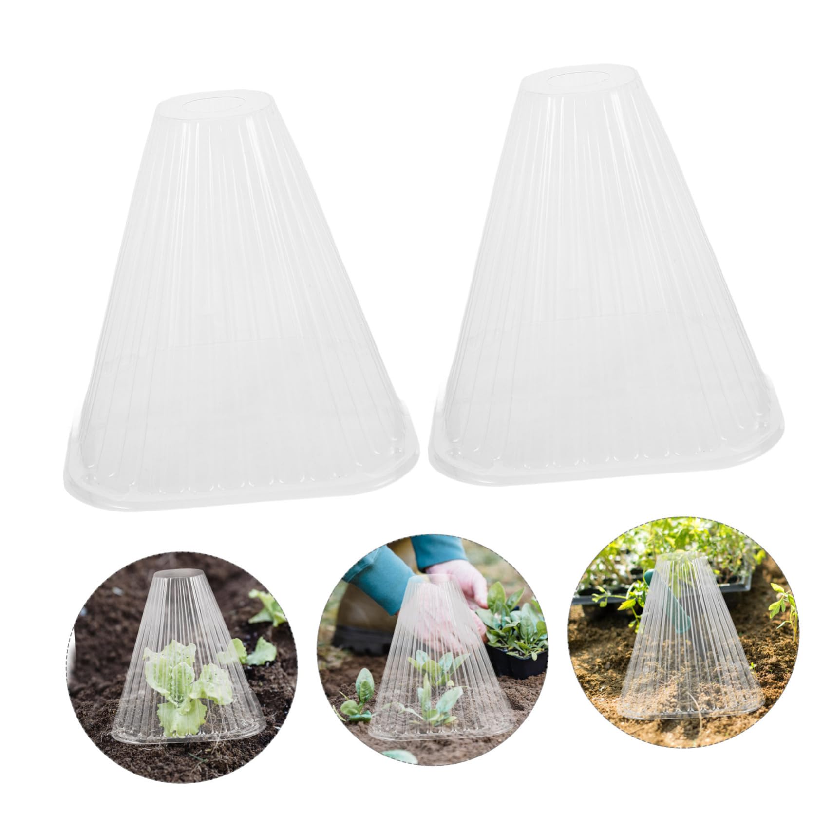 BESTonZON Cloche Conique pour Plantes, Lot de 10, Pet, Protection
