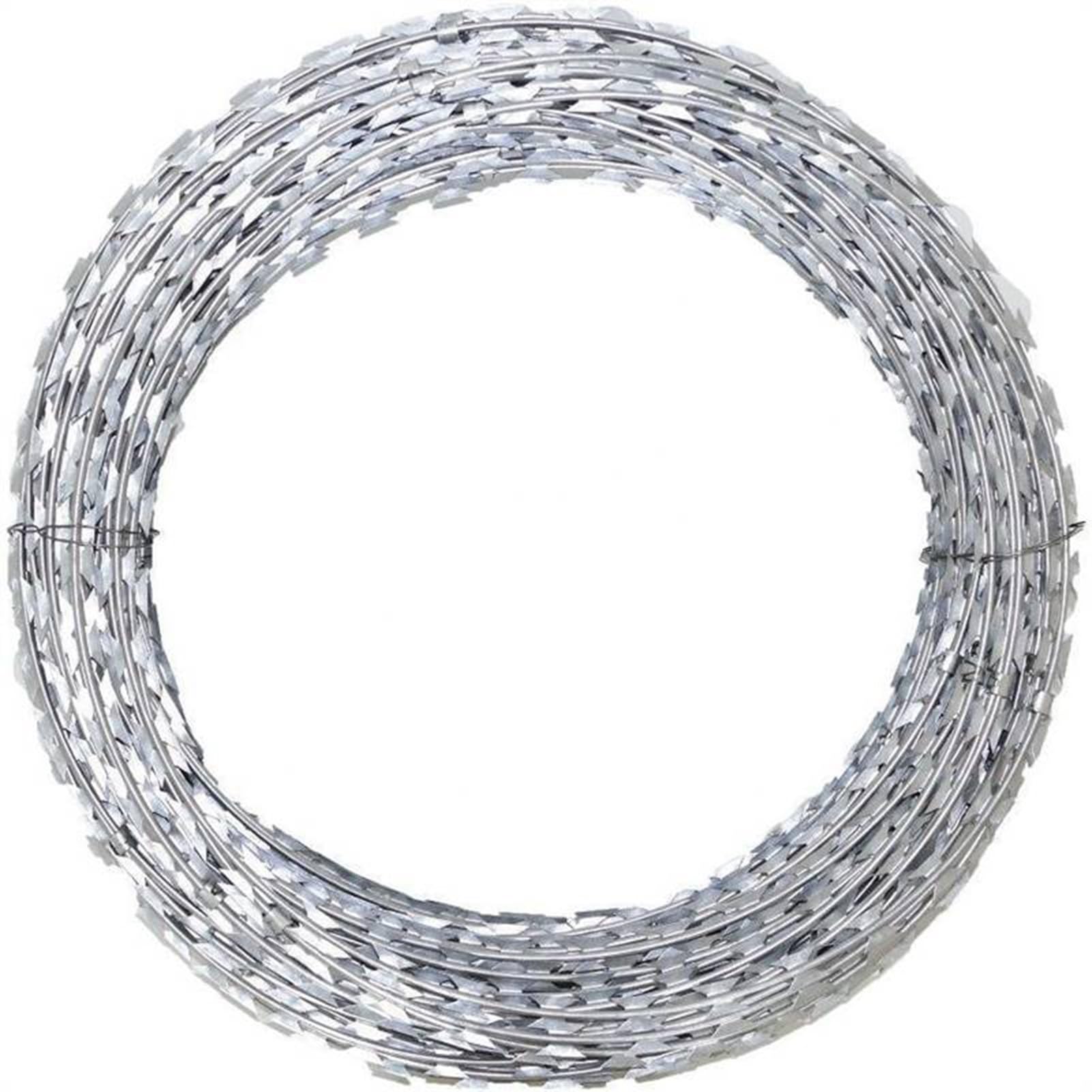 Fil de fer barbelé en acier inoxydable durable de 30m pour clôture