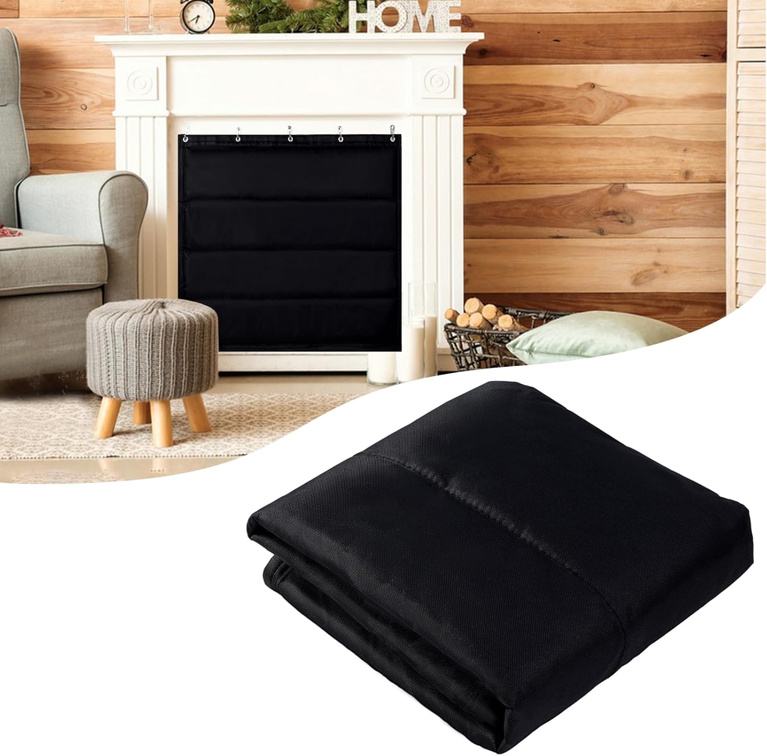 Fireplace Blanket for Heat Loss,Indoor Fireplace